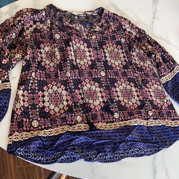 Anthropology long sleeve boho shirt - Picture 2 of 4